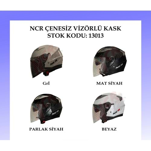 Kask Çenesiz Vizörlü 708 Ece Belgeli