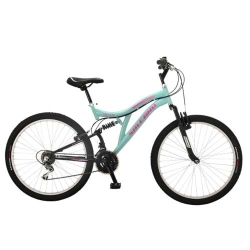 Salcano Helen 26 Jant V Mint Yeşili/Koyu Pembe-Beyaz Bayan Dağ Bisikleti