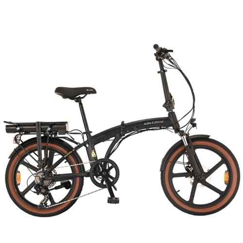 Salcano Marina W 20 Jant 7V Hd Siyah Katlanır Elektrikli Bisiklet