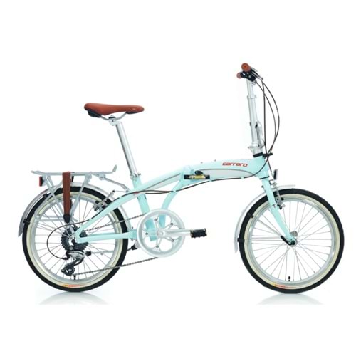 Carraro Flexı Classıco 20 Jant 320H 8V V Pastel Yeşil/Beyaz-Kırmızı-Yeşil Katlanır Bisiklet