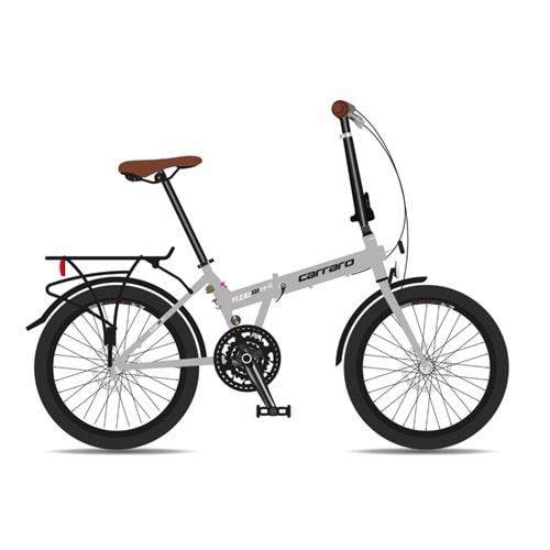 Carraro Flexı 121Hd 20 Jant 350H 21V Hd Mat Gri/Siyah-Krom-Kahve Katlanır Bisiklet