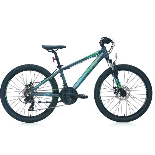 Carraro Force 410 24 Jant 325H 21V Md Mat Antrasit/Yeşil-Mavi-Beyaz Çocuk Bisikleti