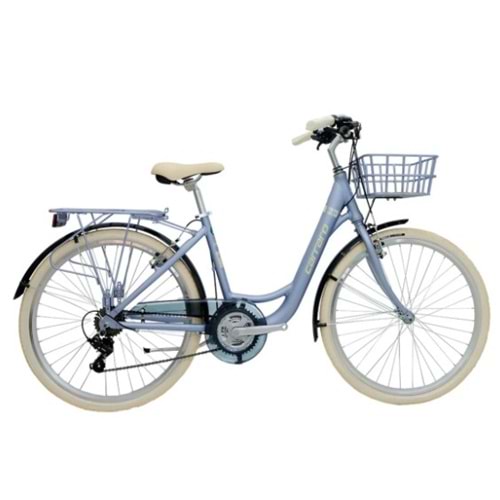 Carraro Juliet 26 Jant 430H 21V V Mat Gri/Krom-Krem Şehir Bisikleti