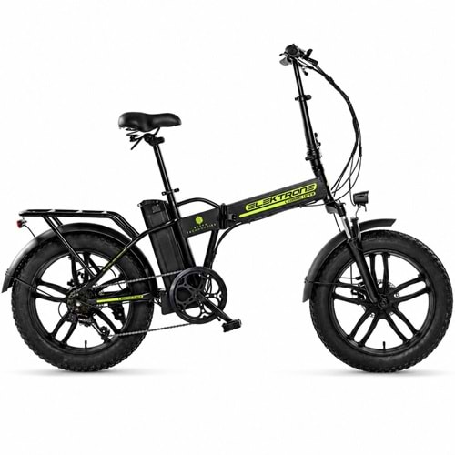 Kron Spectra 20 Jant 7V Md Mat Siyah/Neon Sarı Katlanır Elektrikli Bisiklet