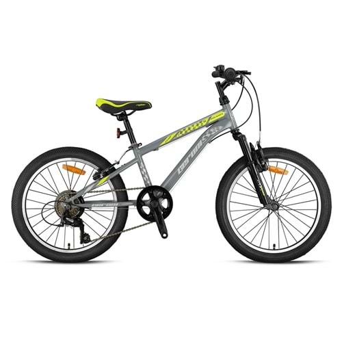 Geroni Mars Plus 24 Jant K:13 21V V Nardo Gri/Neon Sarı Çocuk Bisikleti