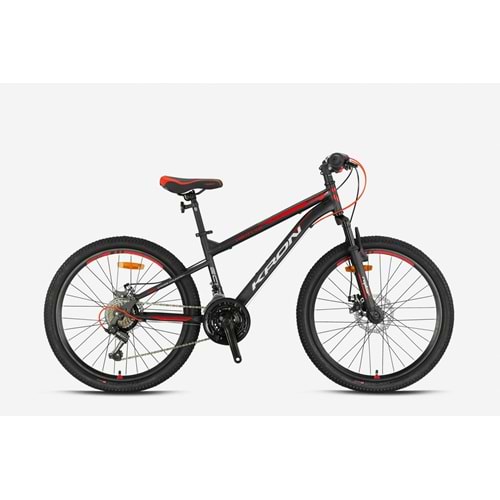Kron Vortex 4.0 26 Jant K:14 21V Md Mat Siyah Gri Kırmızı Dağ Bisikleti