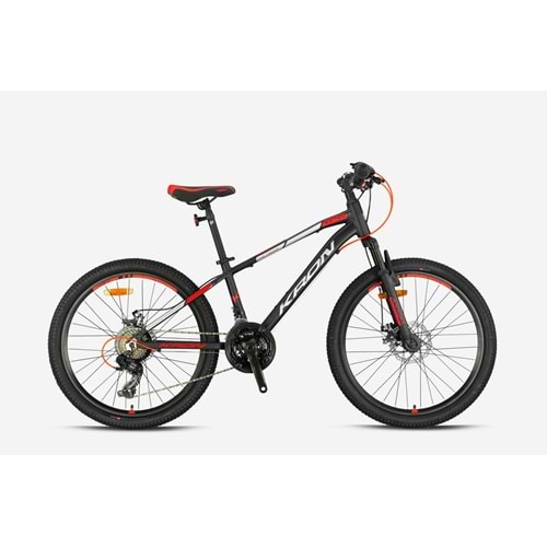 Kron Xc 75 24 Jant K:13 21V Md Mat Siyah Gri Kırmızı Çocuk Bisikleti