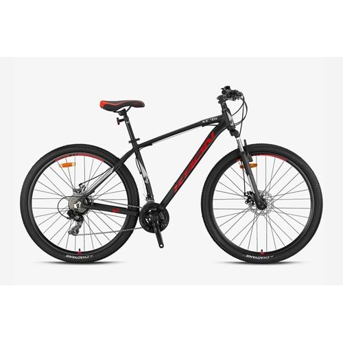 Kron Xc 75 29 Jant Mtb K:19 21V M.D Mat Siyah Kırmızı Bej Dağ Bisikleti