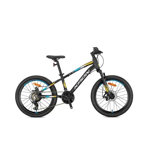 Kron Xc 75 24 Jant K:13 21V Md Mat Siyah/Sarı-Gri-Mavi Çocuk Bisikleti