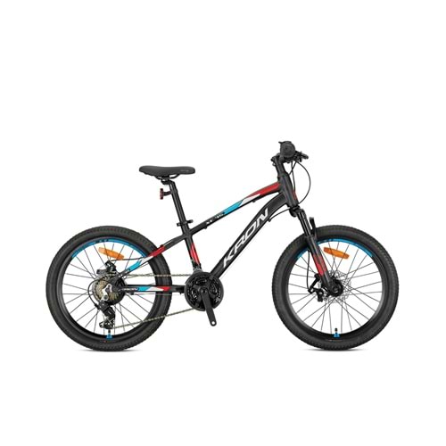 Kron Xc 75 24 Jant K:13 21V Md Mat Siyah/Kırmızı-Gri-Mavi Çocuk Bisikleti