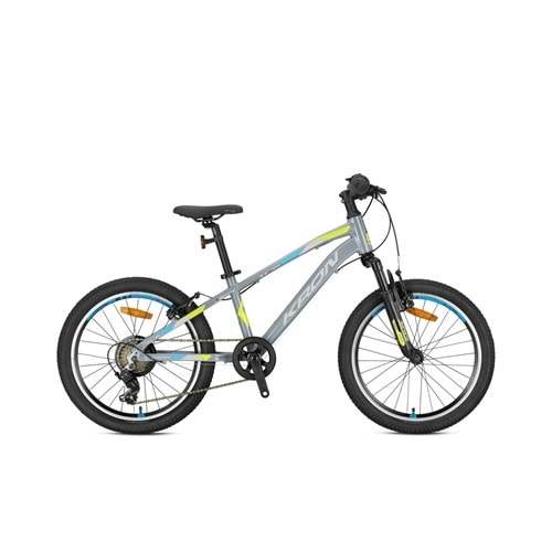 Kron Xc 75 24 Jant K:13 21V Md Nardo Gri/Neon Sarı-Siyah-Mavi Çocuk Bisikleti